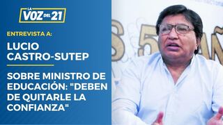 Secretario del Sutep pide renuncia Rosendo Serna