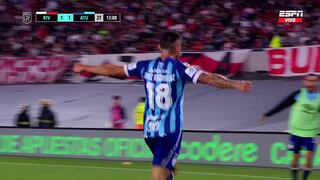 Gol de Ruíz Rodríguez para Atlético Tucumán: anotó el 1-1 frente a River Plate [VIDEO]