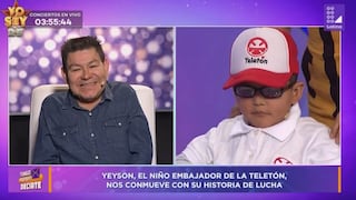 Niño embajador de la Teletón quería conocer a Deyvis Orosco, pero programa de TV se equivoca y llevó a Dilbert Aguilar