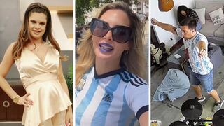 Julián Succhi, Macarena Gastaldo y Natalia Otero celebraron así el triunfo de Argentina ante Polonia 