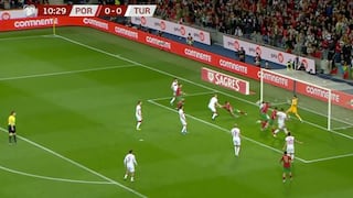 Diogo Jota tuvo el gol de Portugal vs. Turquía, pero se le fue por encima del travesaño [VIDEO]