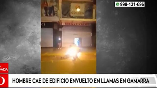 ¡Tragedia en Gamarra! Hombre en llamas murió tras caer desde el piso 11 de galería