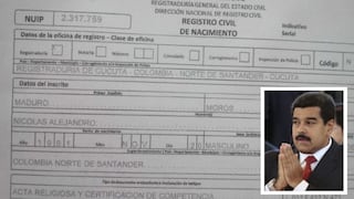 Colombia: Registro Civil niega que Nicolás Maduro naciera en Cúcuta