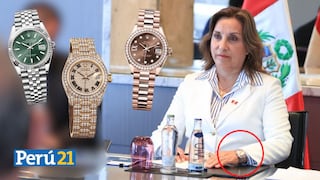 Dina Boluarte es criticada por su colección de relojes, entre ellos un Rolex
