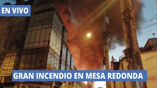 Masivo incendio en Centro de Lima