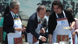 COP20: Ban Ki-moon y Gastón Acurio prepararon un menú ecológico