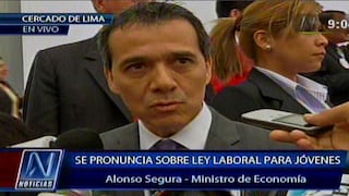 Alonso Segura: “Demanda contra régimen laboral juvenil no tendrá éxito”