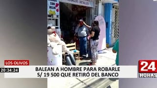 Los Olivos: ‘marcas’ balean a pastor evangélico para robarle 19.500 soles que retiró del banco