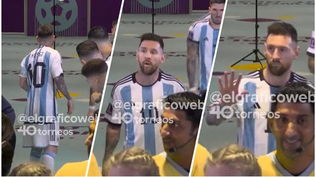 Messi dejó un artículo fundamental en el camerino y pidió tiempo antes de salir al campo [VIDEO]