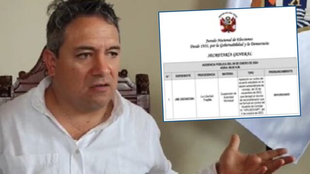 Trujillo: JNE suspende a alcalde Arturo Fernández