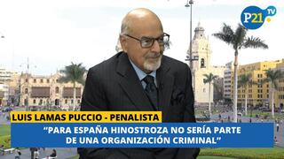 Luis Lamas Puccio: 'Para España Hinostroza no sería parte de una organización criminal'