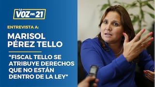 Marisol Pérez Tello sobre el fiscal Tello: “Se atribuye derechos que no están dentro de la ley”