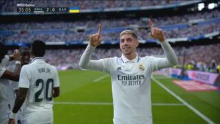 Gol de Valverde para Real Madrid: anotó el 2-0 sobre Barcelona en el Clásico [VIDEO]