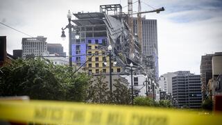 Un muerto y tres desaparecidos deja derrumbe de hotel en Nueva Orleans [VIDEO]