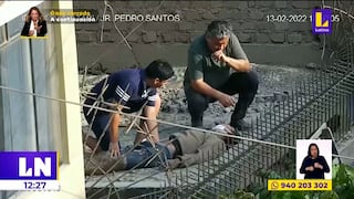 Los Olivos: Ladrón cae desde un tercer piso y se fractura la cadera