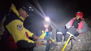 Arequipa: Rescatan a tres personas extraviadas en el volcán Misti