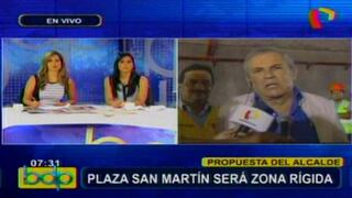 Luis Castañeda Lossio propone incluir la Plaza San Martín en zona rígida del Centro de Lima [Video]