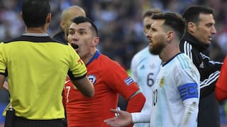 Messi y Medel dejaron atrás encontronazo y se amistaron tras el Argentina-Chile