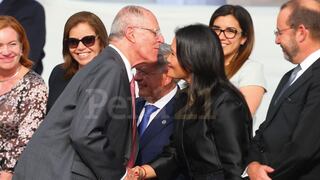 PPK, Keiko, Kenji y Lourdes Flores esperan a Francisco en Palacio de Gobierno [FOTOS]