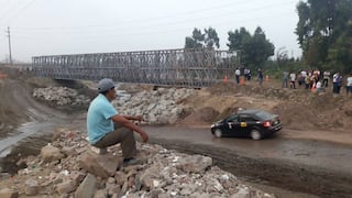 Ministerio de Transportes abrirá tránsito por puente Bailey sobre el río Huaycoloro