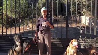 El conmovedor video de un anciano enfermo de cáncer que pide una familia para sus perritos antes de morir