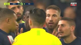 Sergio Ramos dejó con 10 a PSG: español fue expulsado ante Reims [VIDEO]