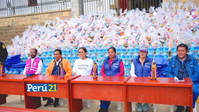 Entregan cuatro toneladas de alimentos a afectados por el Fenómeno El Niño en Ayabaca
