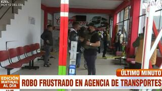 A balazos, Policía frustra asalto a agencia y captura a dos delincuentes en Los Olivos