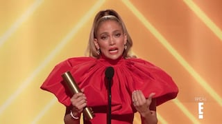 People’s Choice Awards: Jennifer Lopez se emociona hasta las lágrimas al recibir reconocimiento