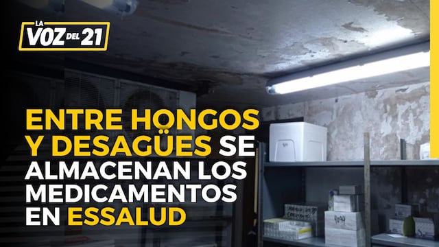Entre hongos y desagües se almacenan los medicamentos en EsSalud