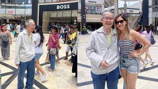 Alberto Fujimori se pasea sonriente por el Jockey Plaza y se toma fotos con sus seguidores