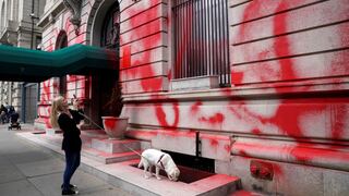 Vandalizan fachada del consulado de Rusia en Nueva York