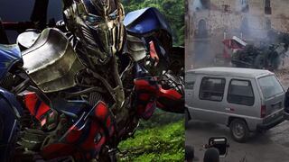 Transformers en Cusco:  Optimus Prime protagoniza increíble escena de acción  | VIDEO