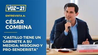 César Combina: “Castillo tiene un gabinete a su medida; misógino y pro-senderista”
