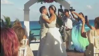 Diana Sánchez bailó con su esposo en su boda realizada en Cancún [VIDEO]