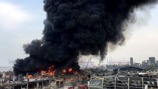 Reportan gran incendio en el puerto de Beirut, semanas después de la explosión [FOTOS y VIDEOS]