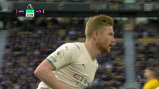 Manchester City vs. Wolves: goles de Kevin de Bruyne para el 2-1 de los ‘Ciudadanos’ [VIDEO]