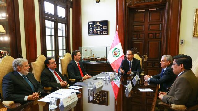 Martín Vizcarra se reunió con los presidentes del Poder Judicial, Congreso y TC