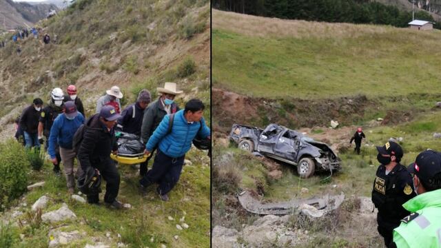 Cajamarca: Policías bajan por abismo de 100 metros para rescatar cadáver
