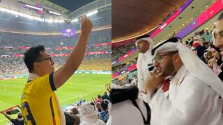 Mundial Qatar 2022: Ecuador derrotó a Qatar y un aficionado del ‘Tri’ tuvo peculiar gesto ante qatarí [VIDEO]
