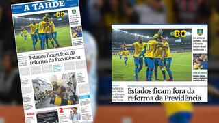 Brasil a la final y Argentina llora: las portadas tras la semifinal de la Copa América [GALERÍA]