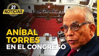 Aníbal Torres responde en el Congreso por incitar a manifestaciones violentas