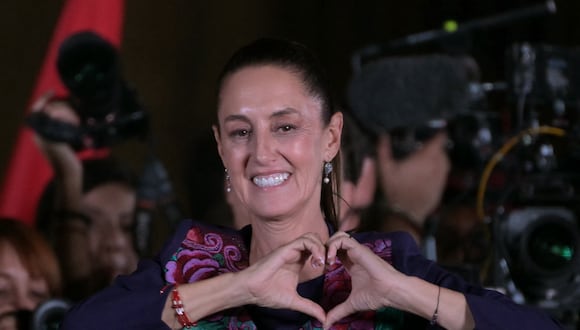 Claudia Sheinbaum fue elegida presidenta de México. (Foto: YURI CORTEZ / AFP)