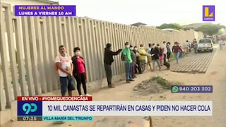 Coronavirus en Perú | Parroquias donarán 10 mil canastas a residentes de Lima Sur | VIDEO