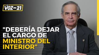 Roberto Chiabra sobre Willy Huerta: “Debería dejar el cargo de Ministro del Interior”