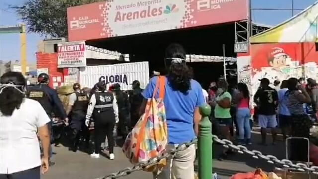 Ica: Aglomeración de amas de casa desbordó mercados El Arenal y Santo Domingo de Guzmán