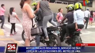 MTC advirtió que está prohibido realizar el servicio de taxi en motocicletas