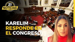 Karelim López responde ante el Congreso