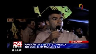 Julio Guzmán tuvo una acalorada discusión con arequipeños por proyecto Tía María [Video]