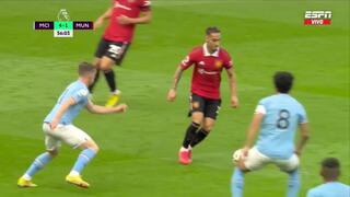 Gol de Antony para el descuento del Manchester United: caen 4-1 ante City [VIDEO]